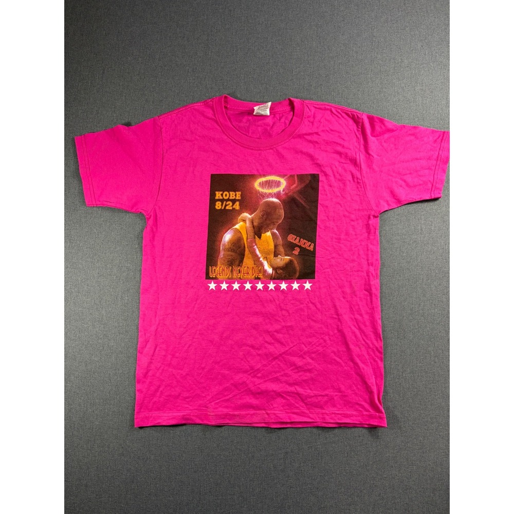 Jerzees Kids XL Pink Kobe Gianna Bryant Legends Never Die Graphic T-Shirt 8 24